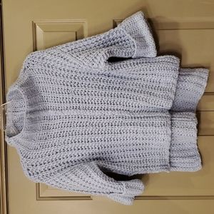 Anthropologie Saturday/Sunday ✔️ Acrylic/alpaca/wool blend XS blue chunky knit